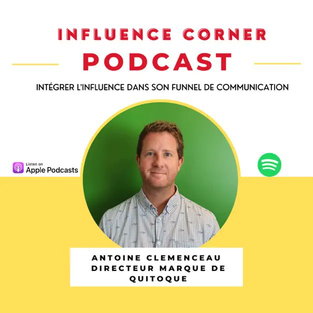 camillejourdain's tweet photo. Comment intégrer l'influence dans son funnel de communication ?
Ecoutez cet épisode du podcast #InfluenceCorner de @Myriam_digital avec @AClemenceau, Directeur Marque @Quitoque_fr. 
https://t.co/8v5Pf1anU5
#Podcast #InfluenceMarketing #Influenceurs https://t.co/lT5bR411M5
