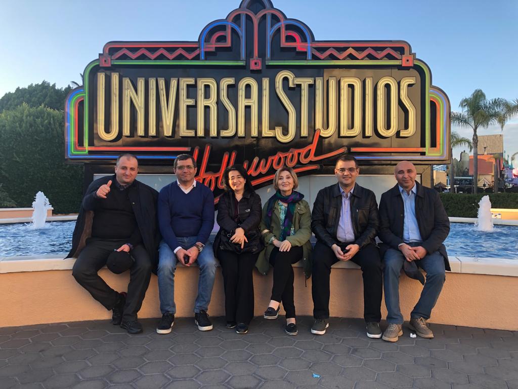 ivc_la's tweet photo. Last week we had the pleasure of hosting an #IVLP group from Azerbaijan! While here, the group spoke with local leaders about their interfaith efforts, promoting tolerance and other major social issues facing LA. The visitors also enjoyed dinners with some of our members! https://t.co/6jesm8LNbq