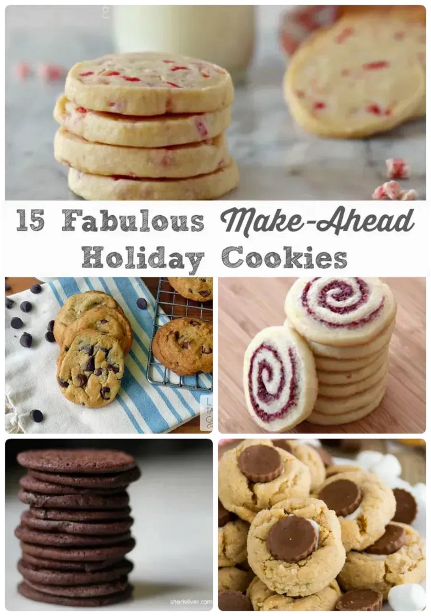 Get a head start on all that #holidaybaking now with these 15 Fabulous Make-Ahead #HolidayCookies recipes>> bit.ly/2qFkPob #Christmascookies #makeahead #recipes #cookiebaking