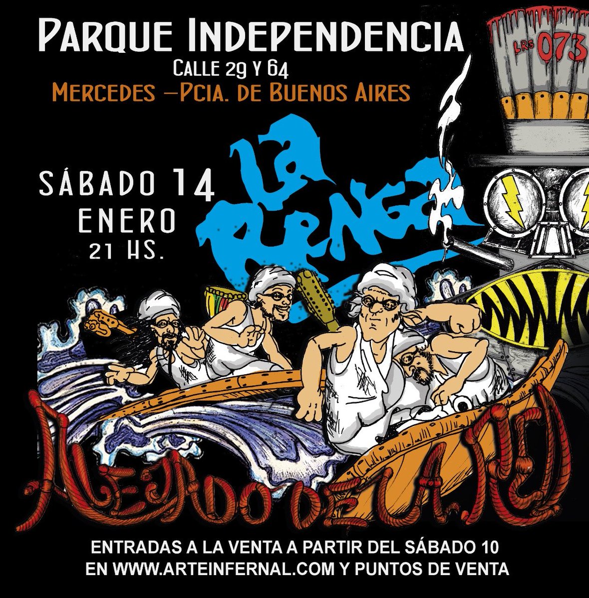 larenga's tweet image. La Renga. Sábado 14 de enero. 21hs. Parque Independencia, Mercedes, Provincia de Buenos Aires. Entradas a la venta a partir del 10 de diciembre en arteinfernal.com y puntos de venta. #larenga

&quot;Para lo malo habrá un mejor&quot;