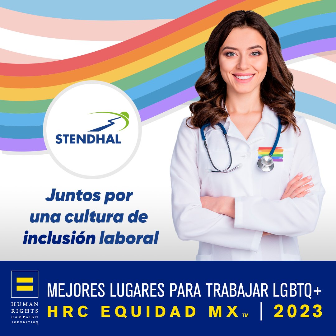 PharmaStendhal's tweet photo. Por tercer año consecutivo en Stendhal obtuvimos el reconocimiento HRC Equidad Mx, siendo uno de los mejores lugares para trabajar LGBTQ+
 #HRCEquidadMX https://t.co/iqlqKNaWat