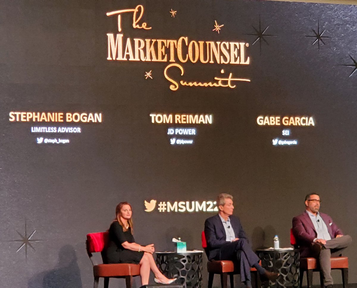 Is #ClientExperience squishy or a tangible, financial competitive advantage? <a href="/Steph_Bogan/">Stephanie Bogan</a>, <a href="/JDPower/">JD Power</a> and @GabeGarcia know and are sharing the secrets of #CX to enable holistic #RIA growth.

#MSUM22: You gotta be in this room!
