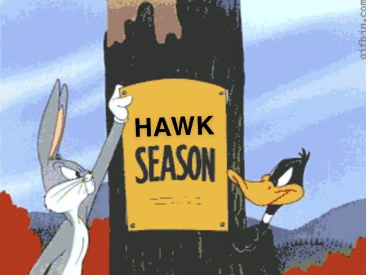 WeGiveAHootTU's tweet photo. Two minutes away. #TheHawkIsDead https://t.co/pAk71GlQqb