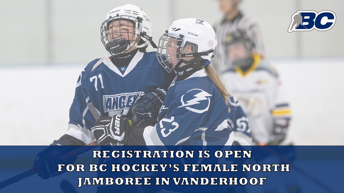 BC Hockey (@bchockey_source) on Twitter photo BC Hockey is excited to announce that registration is now open for the BC Hockey Female North Jamboree, which will take place January 21-22, 2023, in Vanderhoof, B.C.. Click this link for all the information, and to register: bit.ly/3Y3nLcB BC Hockey is excited to announce that registration is now open for the BC Hockey Female North Jamboree, which will take place January 21-22, 2023, in Vanderhoof, B.C.. Click this link for all the information, and to register: bit.ly/3Y3nLcB