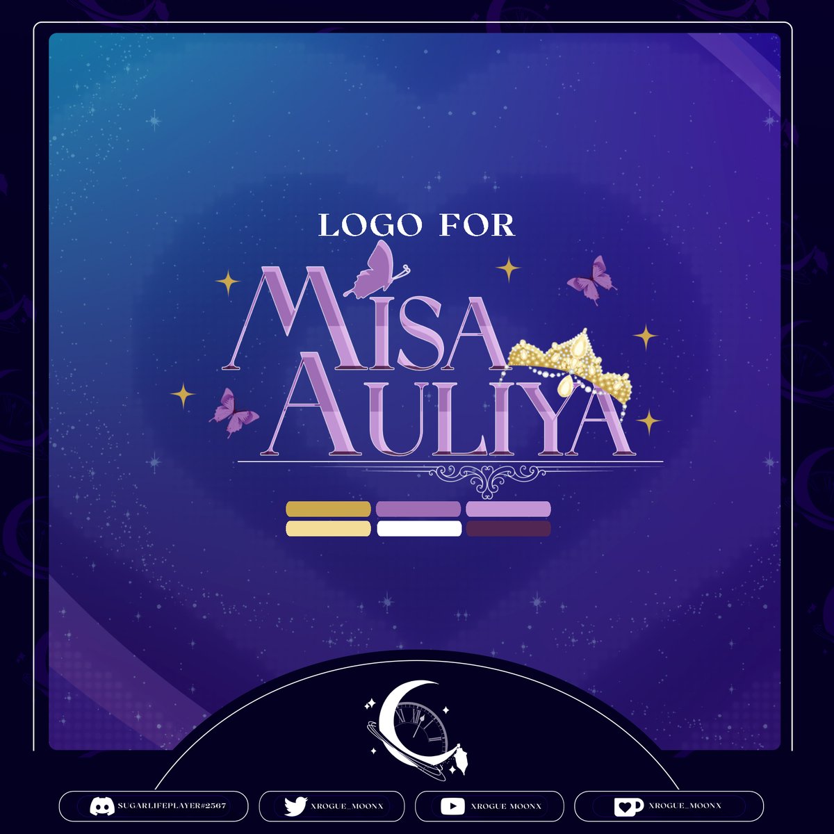 Astra_Reina's tweet photo. ✧･ﾟ:* Logo commission for @MisaAuliyaCH *:･ﾟ✧
Thank you for commissioning me! I had a lot of making your logo, especially your royal crown! 👑✨ https://t.co/vBEtZNWJKM