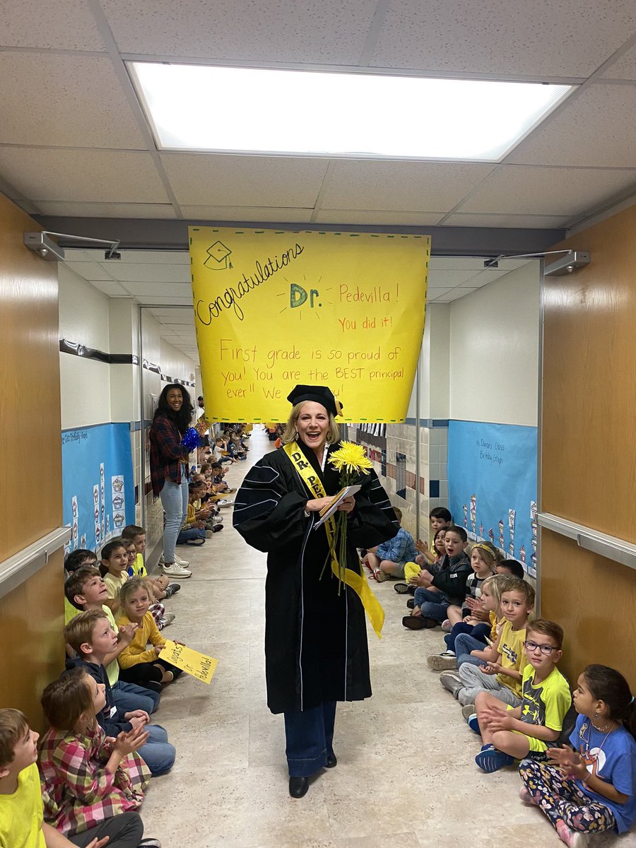 Great job and a huge Congratulations to @OCTPedevilla, excuse me… Dr. Pedevilla! An amazing accomplishment, done with a little panache and lot of hard work, all whilst leading our Tigers into the future! Cheers to you!