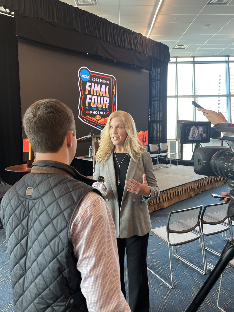 DebJohnsonAz's tweet image. Loved sharing our stunning Arizona 2024 Men’s Final Four logo today! #MFinalFour #VisitArizona