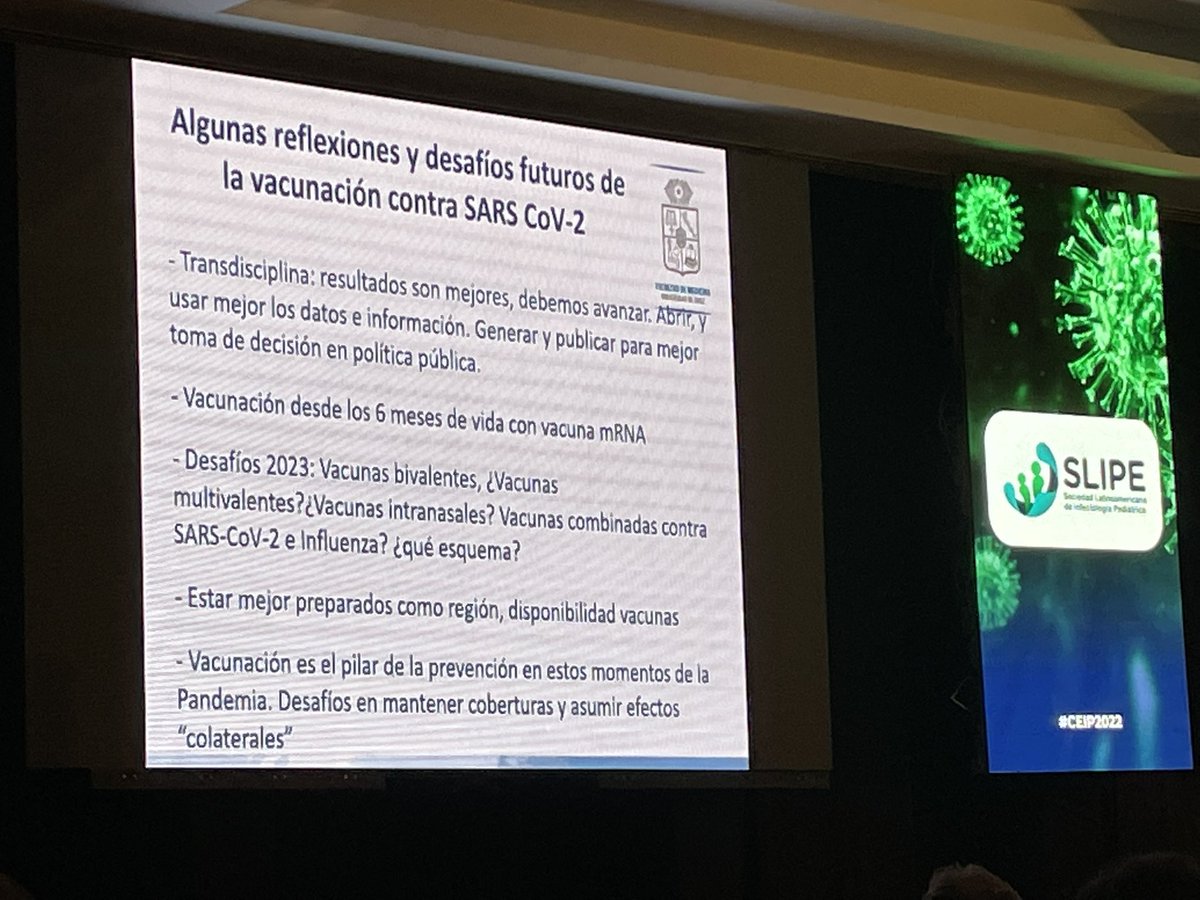 NancyVir's tweet photo. ¡La importancia de la Transdisciplanariedad en el éxito de la implementación de planes de vacunación: Lecciones aprendidas de vacunación COVID-19 en 🇨🇱 excelente perspectiva de @jptorrest en el SIMPOSIO @SLIPEsociedad sobre 
Vacuna COVID-19. #CEIP2022
@dr_rdebbag @hmaldonado_gt https://t.co/80SB887lmR