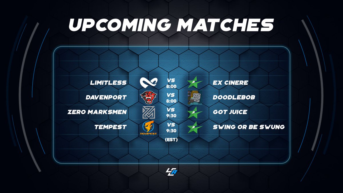 LCABroadcasting's tweet photo. Tonight's matches covered by LCA! 🚨

⚔️ @GGLimitless vs #ExCinere
🎙️ @BirdehBox
🎙️ @BignTallMatt

⚔️ @DU_Esport vs #DoodleBob
🎙️ @icee_lahp

Streams linked in the replies below! ⬇️ https://t.co/RJM9FEySDv