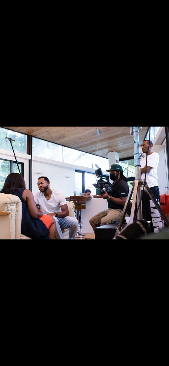 UniqueLens1's tweet photo. Behind the scenes on the set of The Long Way Up camera man @tahirdaudier, lead actor Trivon Howard, lead actress Ashley Maneir, and director Delante Sealey. https://t.co/UvjL8nTnw8