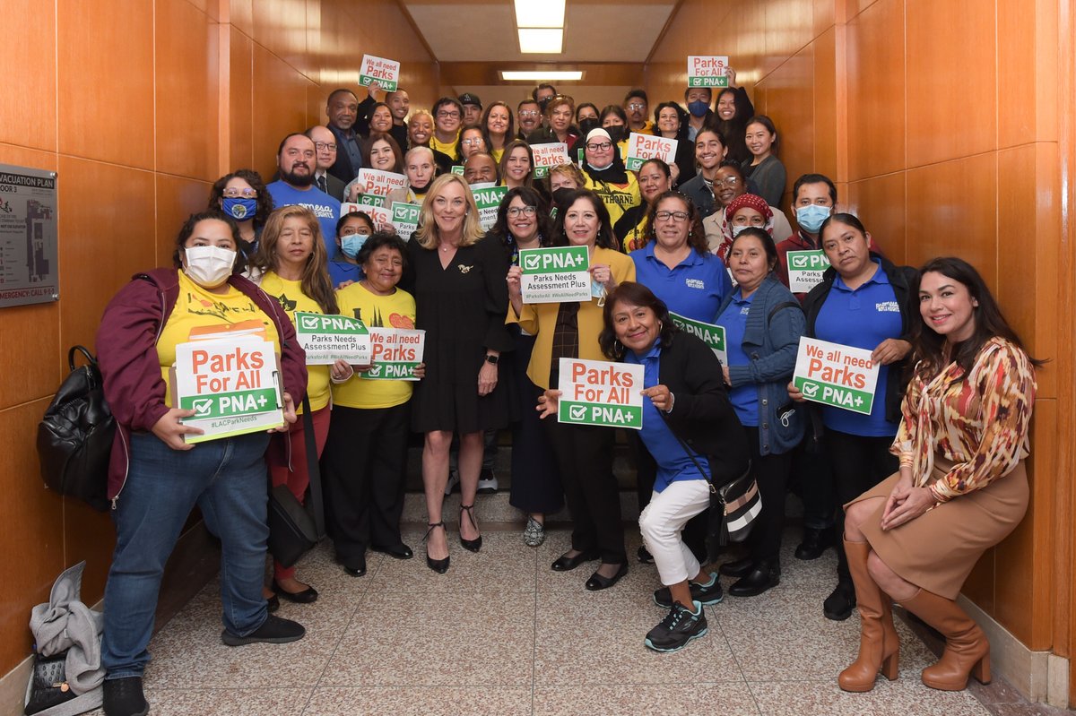 Thank you to <a href="/kathrynbarger/">Supervisor Kathryn Barger</a> for co-authoring my motion on adopting the Los Angeles Countywide Parks Needs Assessment (PNA+), and to the many community members who joined us at today's meeting to express their support.