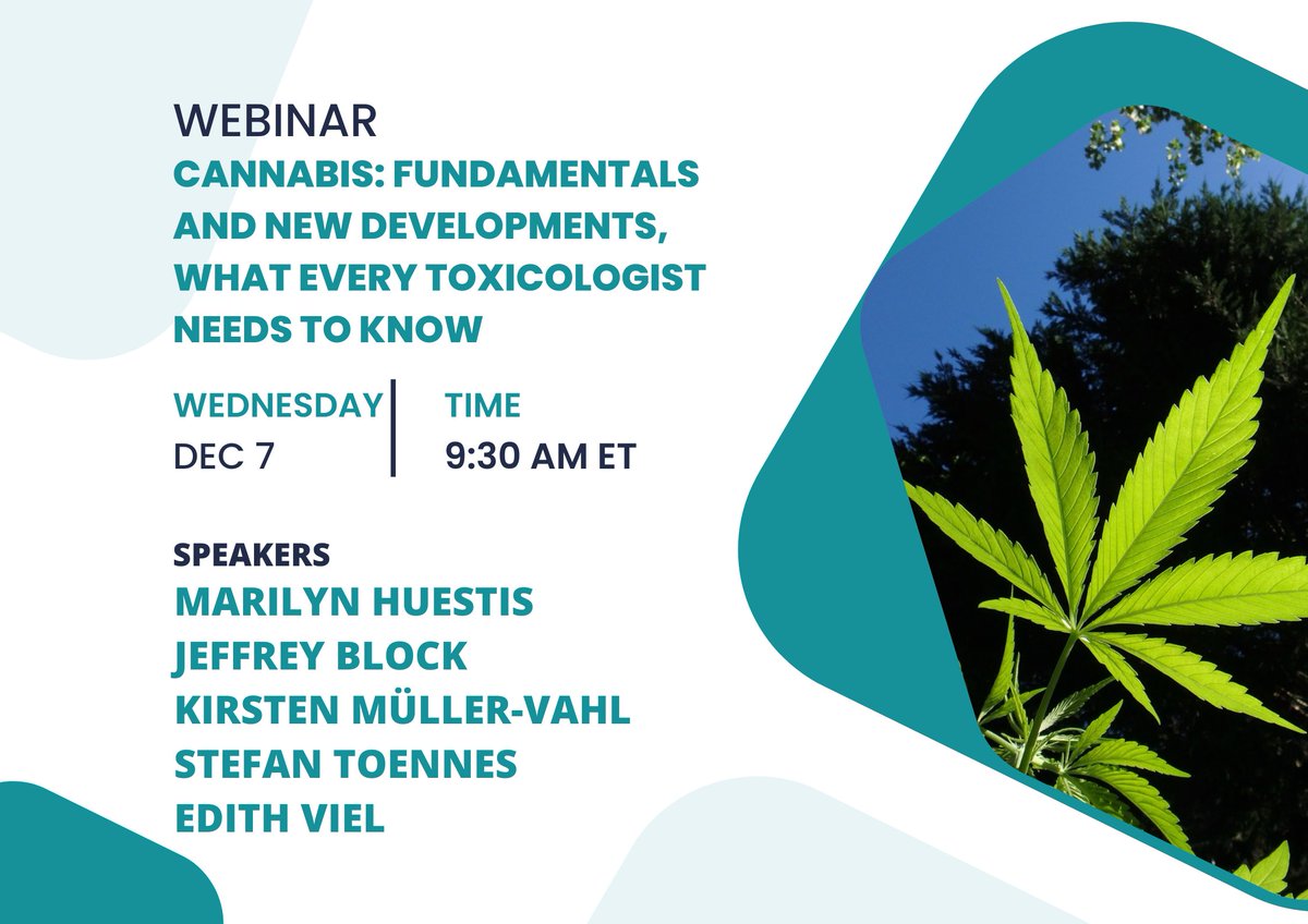 nurturingnat1's tweet photo. Upcoming TIAFT Webinar on Cannabis

Dr. Block addresses international toxicologists (TIAFT) regarding CBD from the modern Cannabis plant. In this 3-hour webinar, five experts will explain different aspects of #cannabis.

https://t.co/gQoTaOLZgq https://t.co/gGriZMEzpC