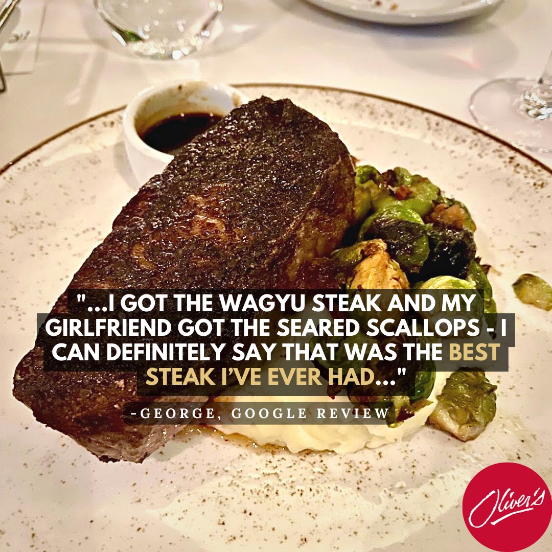 In the mood for a great steak? Come see us at Oliver’s 🥩

Thanks for sharing your experience, George!

📸: Google/George Ouimet 

#oliversrestaurant #steak #steakdinner #steaklover #steaklovers #steaktime #steaknight #steaks #wagyu #wagyusteak #buffalony #buffalofood #inthebuf