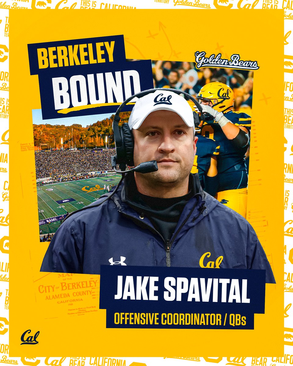 CalFootball's tweet photo. Time to light up the scoreboard ⚡️

Welcome back to the Bay, @JakeSpavital!

https://t.co/kM6uTULC1w

#GoBears https://t.co/H8Mdd8f5gU
