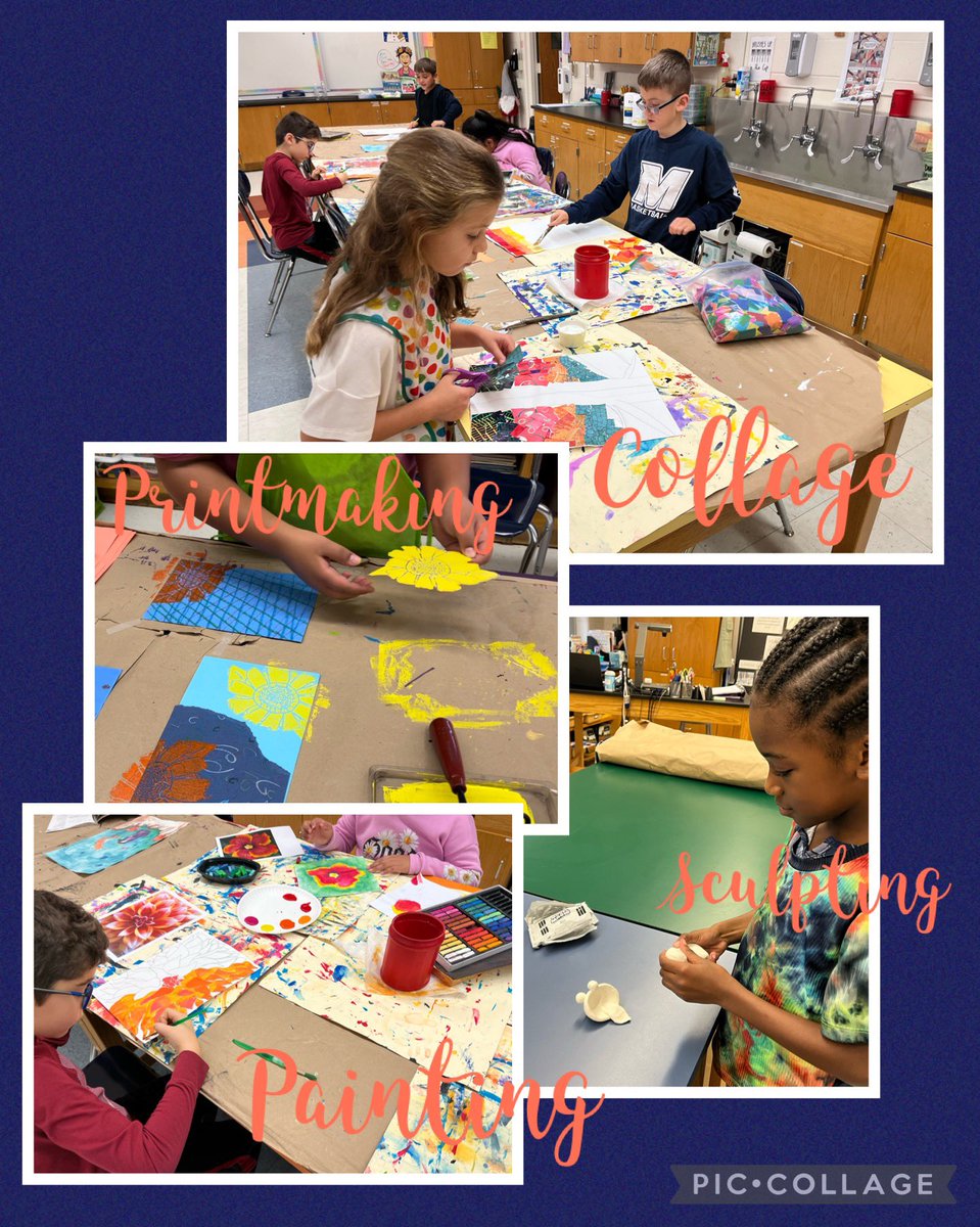 Time flies when you’re having fun! Another great session with my art enrichment students #OTESpride