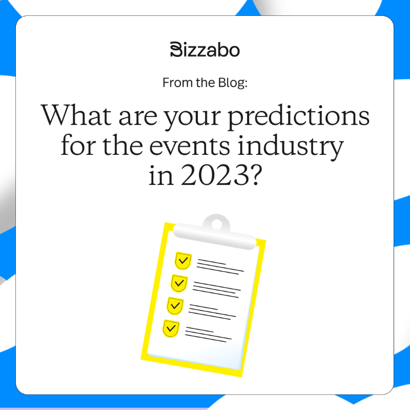 Bizzabo's tweet photo. Event Experience leaders shared their predictions for the events industry in 2023. What do you think 2023 will look like for #EventProfs? Share your thoughts below.  @chardiac, @jennartura, &amp; @julieho34

👉 See all the predictions.