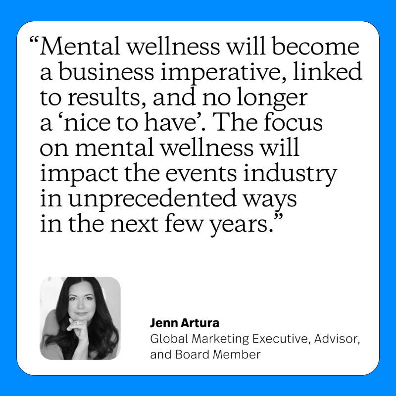 Bizzabo's tweet photo. Event Experience leaders shared their predictions for the events industry in 2023. What do you think 2023 will look like for #EventProfs? Share your thoughts below.  @chardiac, @jennartura, &amp; @julieho34

👉 See all the predictions.