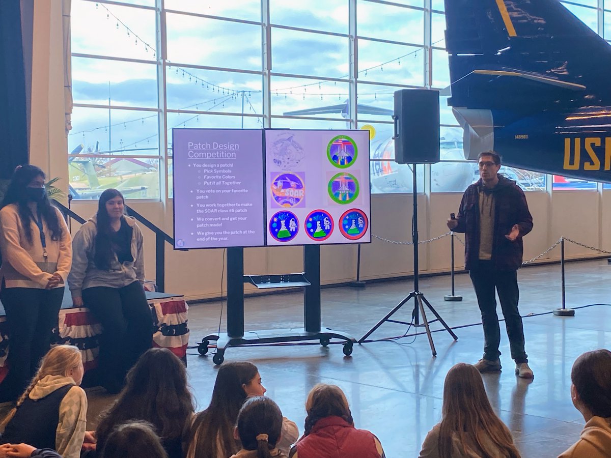 COA_middle's tweet photo. COA Middle 7th-grade students attended our first SOAR (Steam Outreach Academic Reinforcement) kick-off event at the Aerospace Museum of California: they met their new UC Davis mentors and participated in STEAM activities. @aerospaceca #coa_middle #coa_school #gcc_charters https://t.co/yJM2yP2Xk4