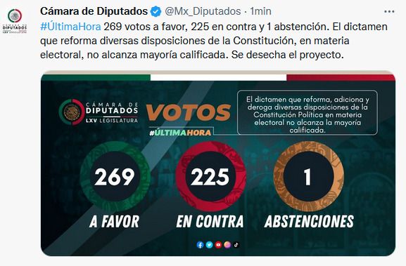 El rechazo a esta iniciativa eso es, querer a México