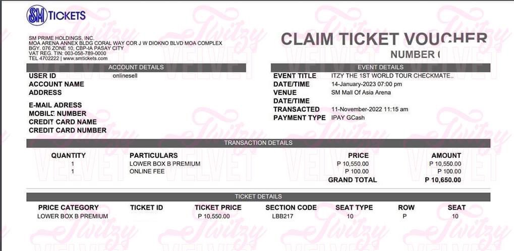 twitzyvelvetph's tweet photo. WTS LFB ITZY CHECKMATE MANILA CONCERT DAY 1 TICKET

LBB PREMIUM 217 ROW P SEAT 10
PRICE: 10,650php

-selling it as the same price I got it + online fee.
-can do meet-up or shipping

RFS: got VIP instead https://t.co/jCwTF9Vczw