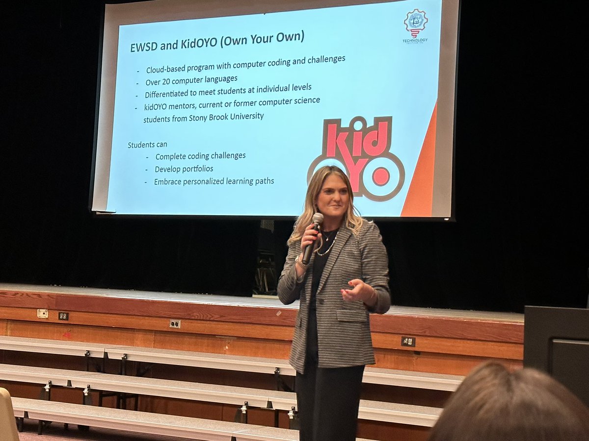dmgately's tweet image. @staceymweinberg kicks off our Technology & Coding Night in partnership with @kid_OYO - we are excited to share the learning with so many of our families tonight! #ewlearns