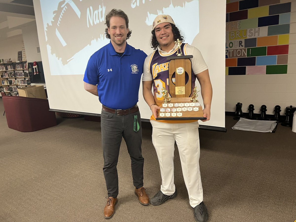 Thank you to all of my coaches and teammates for selecting me as the Team MVP. I can’t say thank you enough for the opportunities I was given by Holy Trinity Football and our coaches. I will deeply miss being a part of this family and will forever be grateful for my time here❤️❤️
