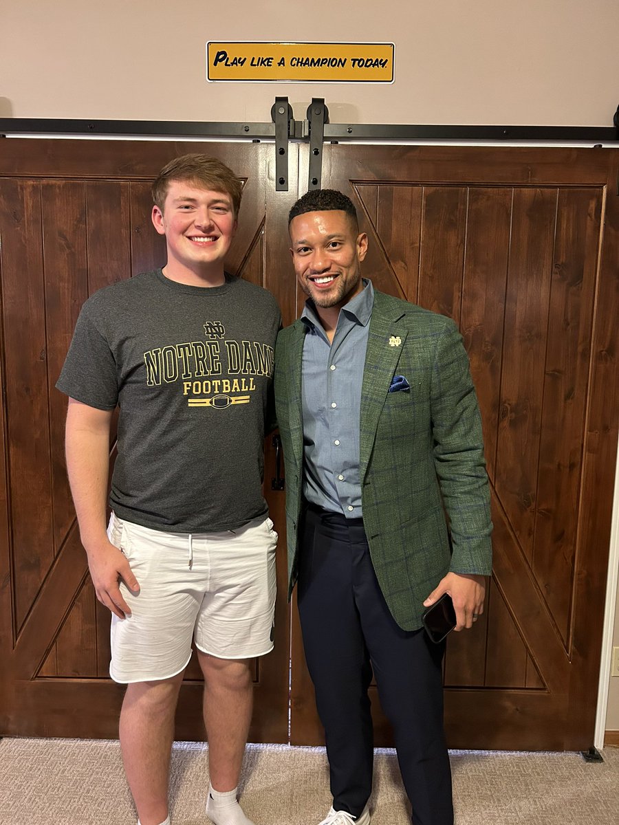 Had a great in-home visit with these Coaches!! Go Irish ☘️