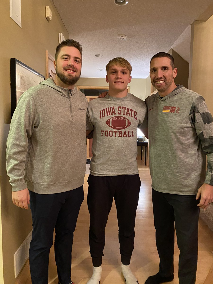 Carson Hansen (@carsonhansen21) on Twitter photo Big thank you for coming to see me and my family in Minnesota!
<a href="/ISUMattCampbell/">Matt Campbell</a>
<a href="/DerekHoodjer/">Derek Hoodjer</a> Big thank you for coming to see me and my family in Minnesota!
<a href="/ISUMattCampbell/">Matt Campbell</a>
<a href="/DerekHoodjer/">Derek Hoodjer</a>