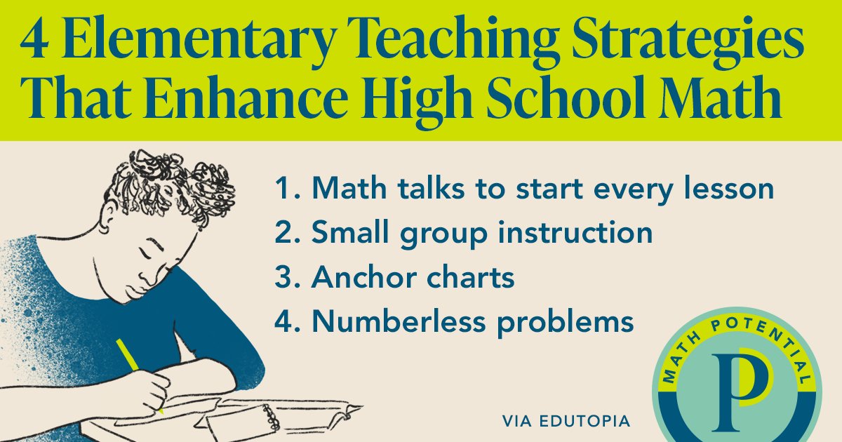 4 elementary math strategies that support students at every level.

edutopia.org/article/4-elem…