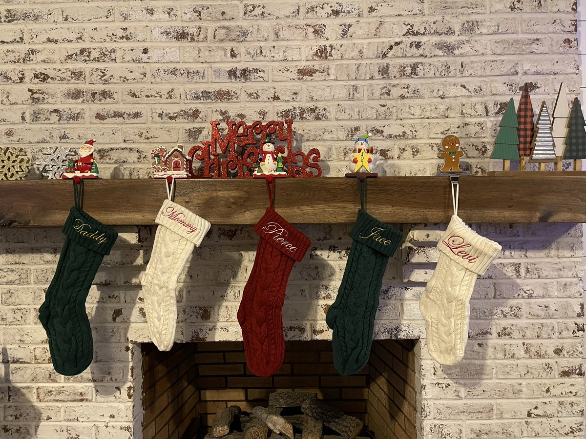 Get your names embroidered on your Christmas Stockings this year. 
.
.
.
#1stplaceembroidery #christmas #stockings #embroidery #custom