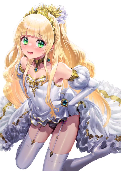 #今年も残りわずかなので今年一番伸びた絵を貼る見た絵描きさんも強制でやる王女の秘密。今年描いた唯一の女装ショタ絵……。 