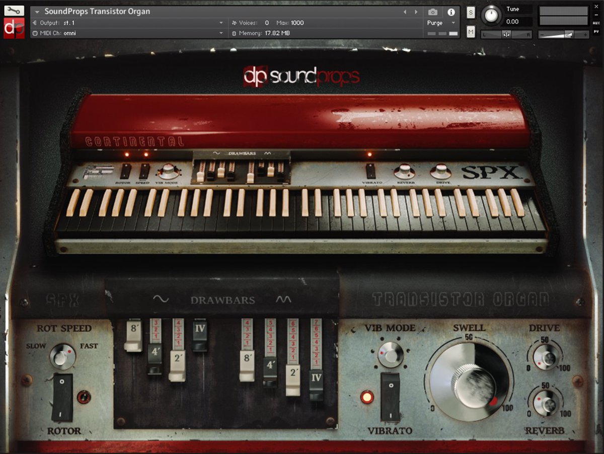 NEW RELEASE - SOUNDPROPS PRESENTS,
VINTAGE ORGANS for Native Instruments Kontakt.
Launching Offer 30% Off
soundprops.com
#organsforkontakt #kontaktforfree
#kontakt #vst #nativeinstruments #transistororgan #electricguitar #newsamplelibrary #kontaktlibrary