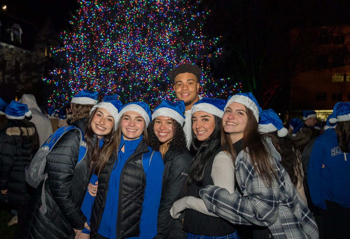 Christmas at the Hall kicked off with the annual Christmas Tree lighting on November 28 amid fanfare and anticipation for the official opening of the newly transformed Bishop Dougherty University Center. shu.edu/news/christmas…