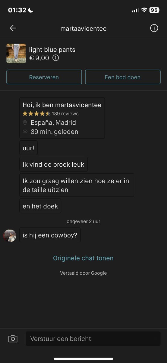 de vertaling van vinted is something else..