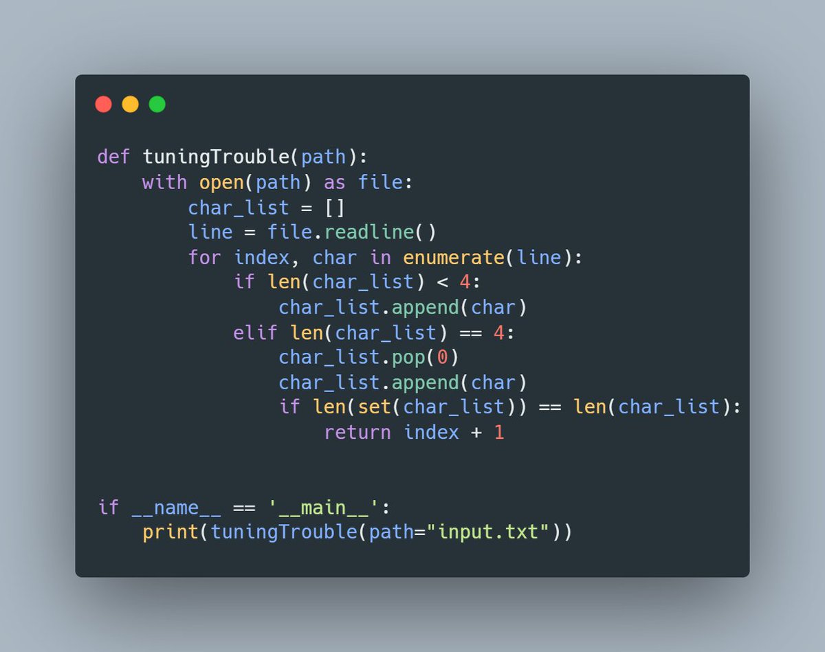 Sportek_'s tweet photo. #AdventOfCode Plutôt simple aujourd'hui pour le jour #6! Plus que 19 jours avant Noël 🥳
Mon code ici : 
https://t.co/qdSqDciPJ4 https://t.co/8pjBonyszd