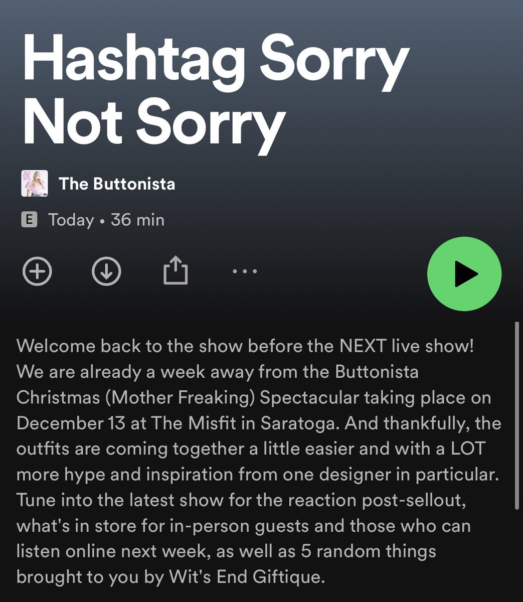 buttonista's tweet photo. LISTEN NOW: A brand new episode — the last show before the next live show (if that makes sense).
Tune into hear my thoughts on how my outfit will turn out, what I love shopping for at Wit's End Giftique and 5 random things #NobodyAskedMe for…
🎧: https://t.co/kWmh95l5Fh https://t.co/hVtYsrwi1Q