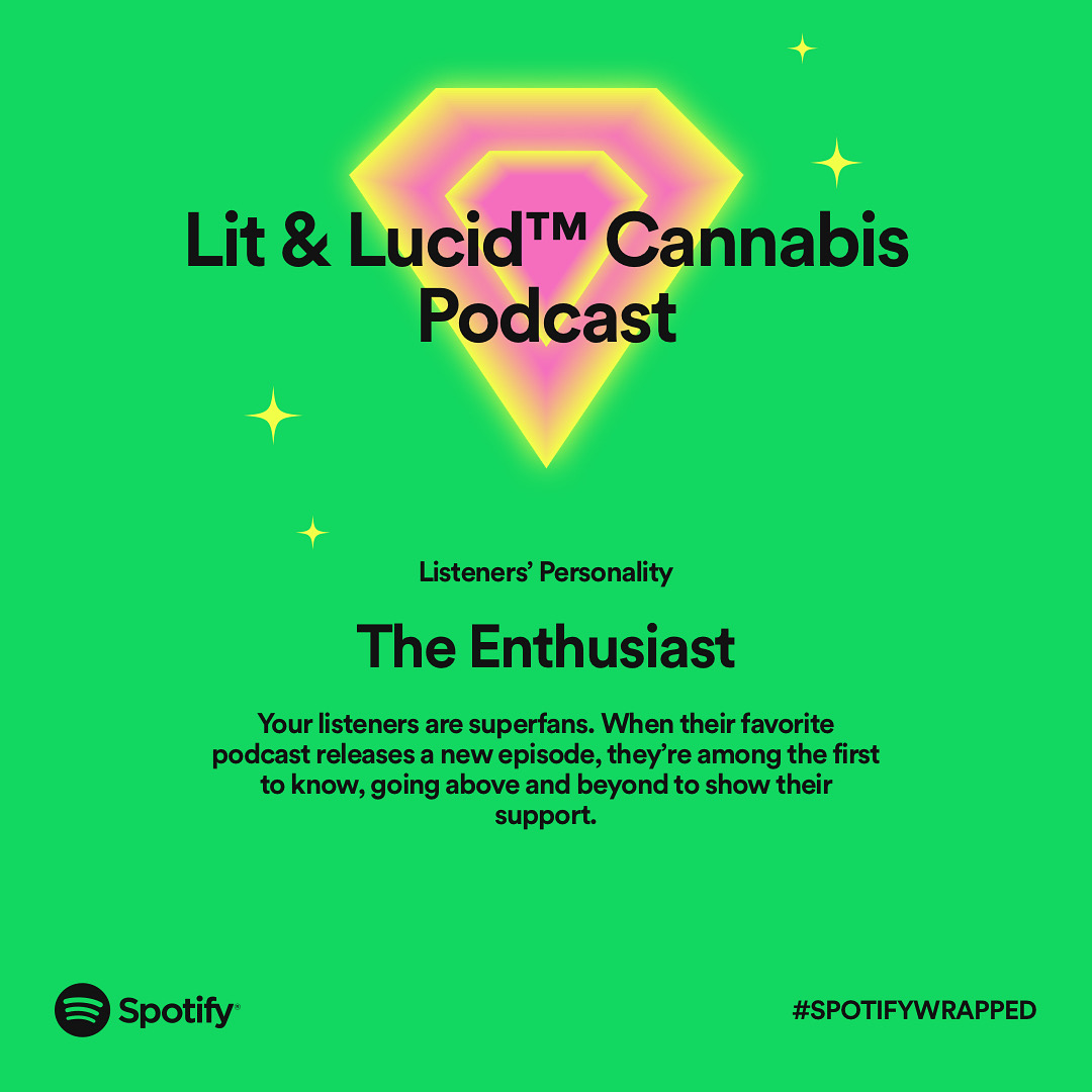litlucidpodcast's tweet photo. Thank you to all our listeners for your support this year! π
We loved talking to entrepreneurs in the industry, sharing new and innovative products, learning about emerging markets, and discussing the future of cannabis.
Listen π§: @Spotify
#LitLucidPodcast #SpotifyWrapUp https://t.co/NA6GiM6upc