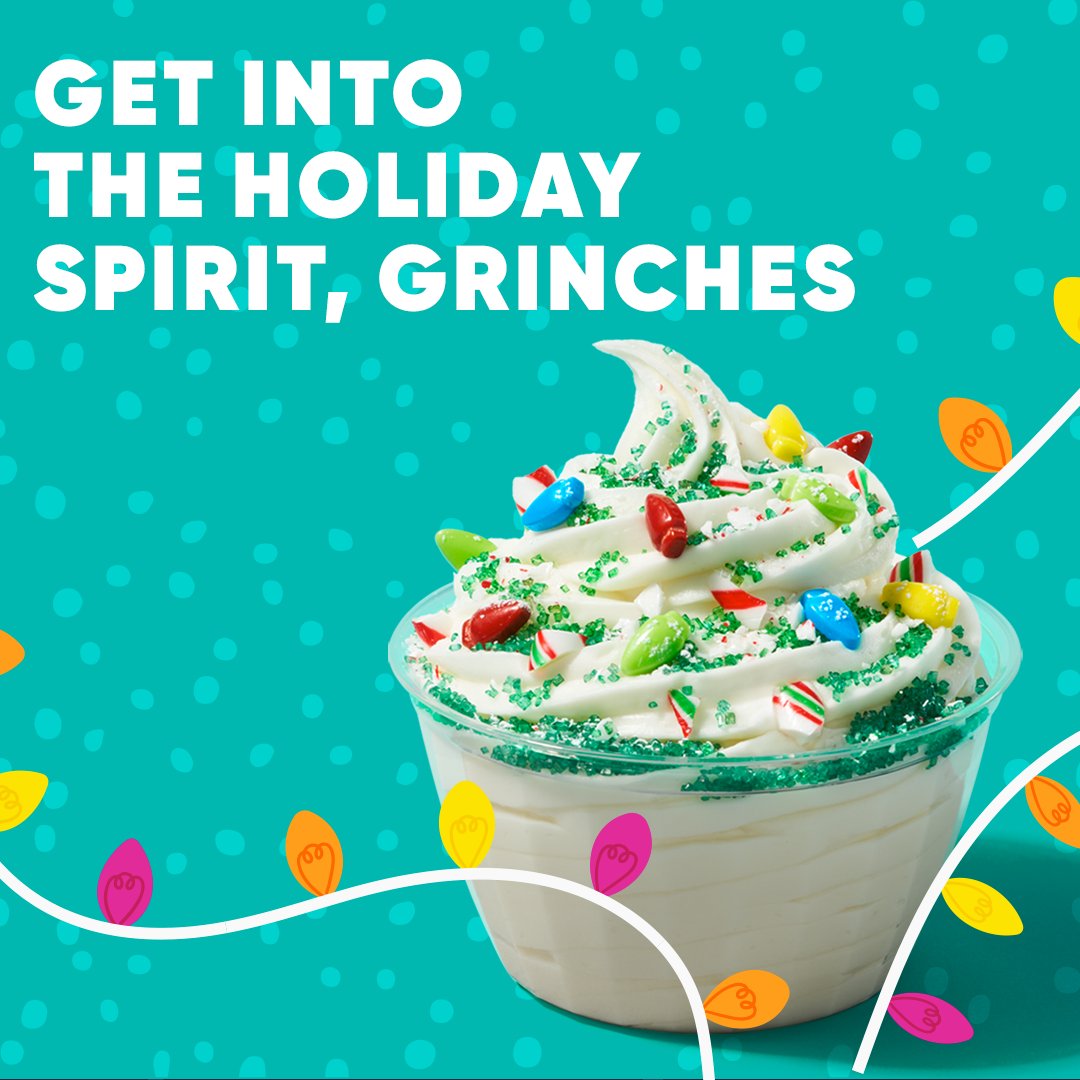 You better sleigh. You better serve ❄️🍦 Try our holiday soft serve at your next visit and Sleigh, Grinches! $6 for a limited time.
