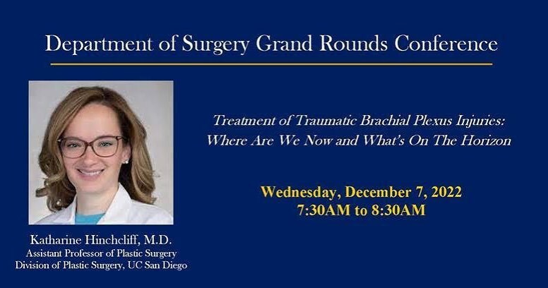 We’re excited to have our very own Dr. Hinchcliff present at the Department of Surgery Grand Rounds tomorrow. Tune in for an exciting hour on the amazing work she’s doing for our trauma patients. Link will be in bio. instagr.am/p/Cl2MdHqvENN/
