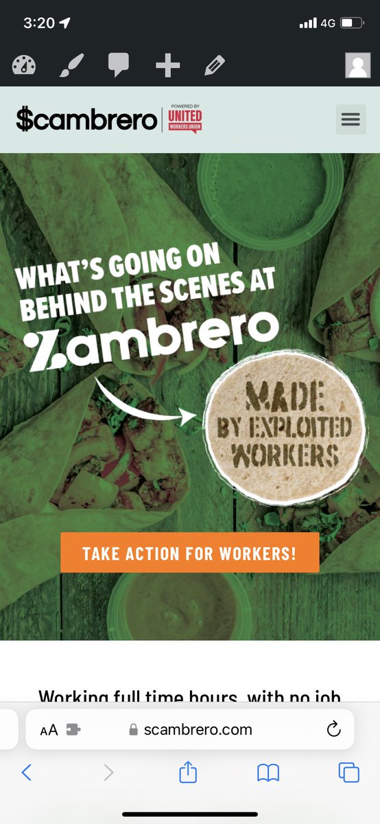 Hey <a href="/Zambrero/">Zambrero</a> we gave you the chance to show you really care about about exploited workers at Pampas and you didn’t respond. Now we are showing that your ethical image is a scam with scambrero.com. #PayUpPampas #Scambrero