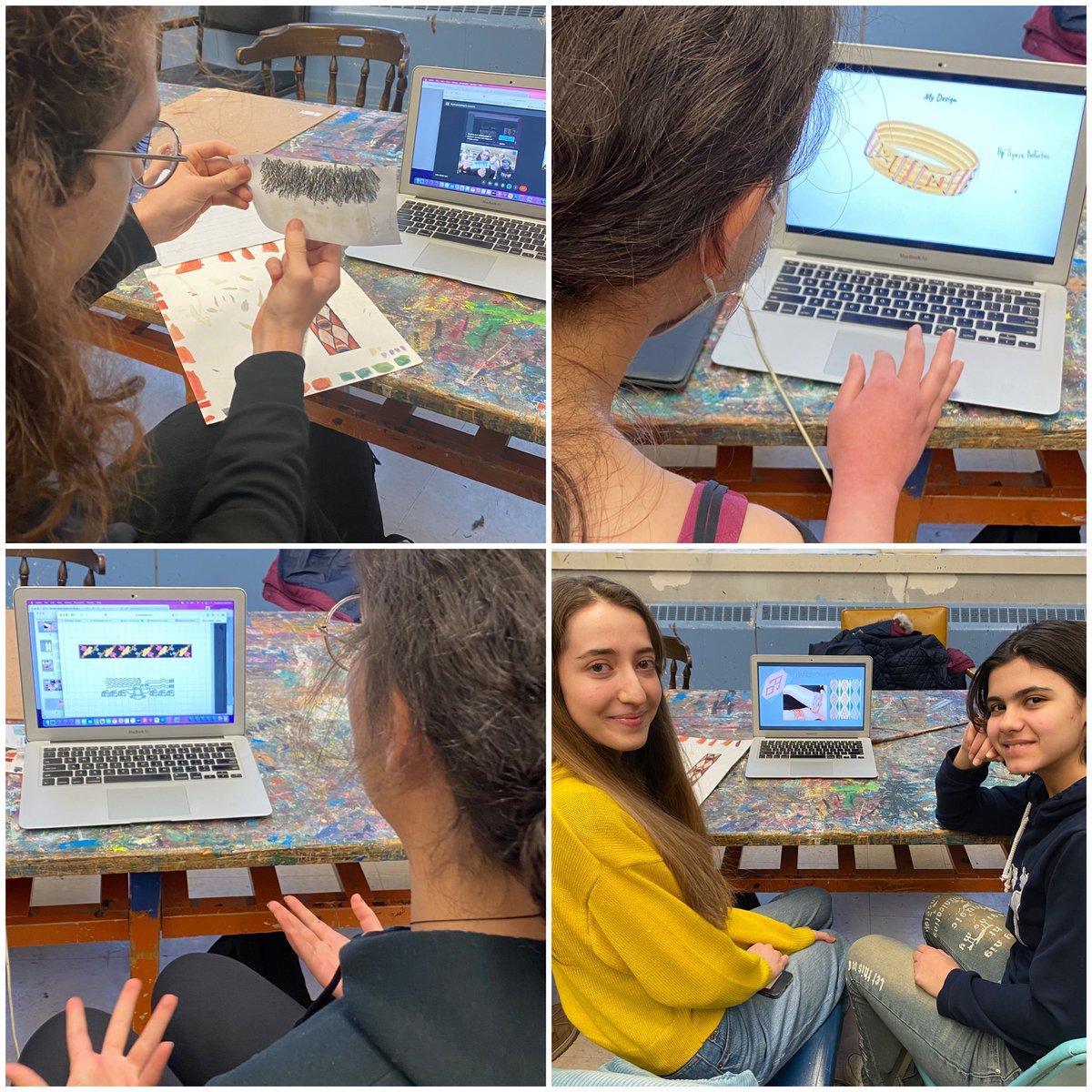 These students, always bringing the W⭐️W factor: “Cultural Connections” bangle workshop + pitch w/ <a href="/aynurjahan/">NOORÈLLE.art</a> #NOORÈLLE
Stories, concepts, heART + soul going into design work delivered by students from 🇺🇦 🇮🇷 🇨🇳 🇹🇷 Kazakhstan, 🇨🇦 + more 🙌
<a href="/TDSB_CCEL/">TDSB CCEL</a> <a href="/KFDSouza/">Kevin D'Souza</a> @6IXAcademy