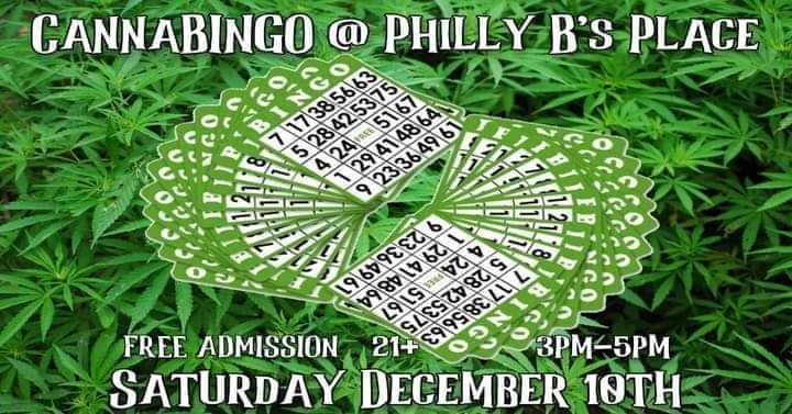 therealr0bsmith's tweet photo. Saturday December 10th 2022 CannaBINGO at Philly B's Place in Decatur IL!!! 🙂 https://t.co/5l8gR5tC2C