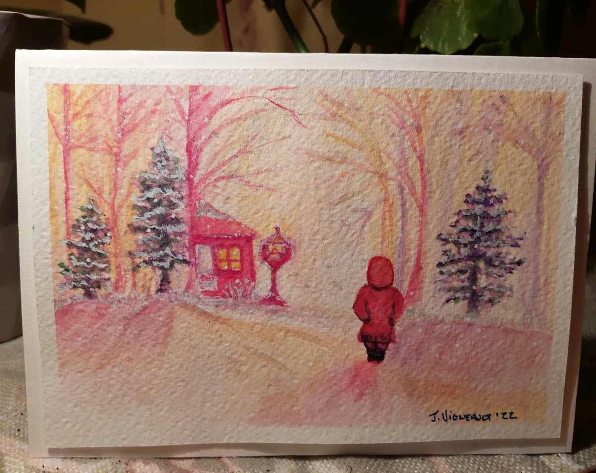 ideesinvitro's tweet photo. Et hop! Une autre carte de Noël à l'aquarelle intitulée: "Rosie d'un soir de Neige".
#aquarelle
#watercolor
#christmas
#noel
#cartesdevoeux
#whishingcards
#Holidays
#tempsdesfetes https://t.co/z5Jj7GWv2k