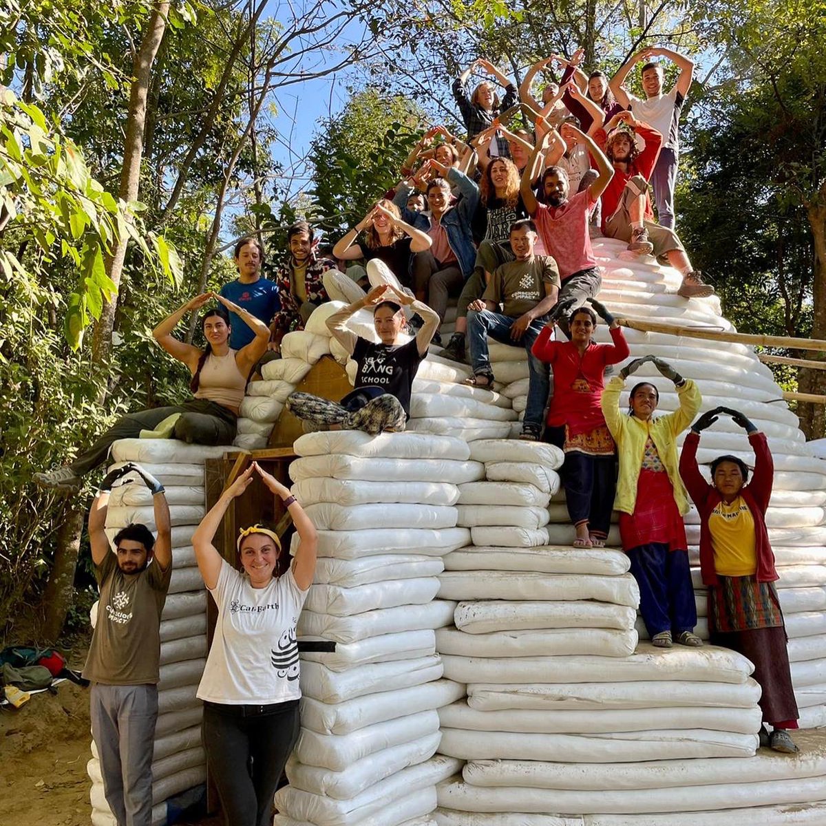 consciousimpct's tweet photo. Our #Superadobe course is complete! We are building to showcase what is possible when you build structures that are strong and good for the planet.
Have you ever wanted to live in a dome? #nepal #dome #Sustainable #consciousimpact https://t.co/0zTnlMW7Op