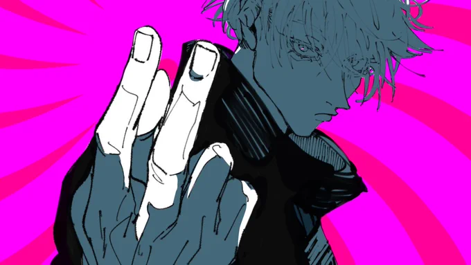 ごじょうさとるお誕生日おめでとう!!!間に合うか分からないから…前に…前に描いたやつ上げとくね…! 