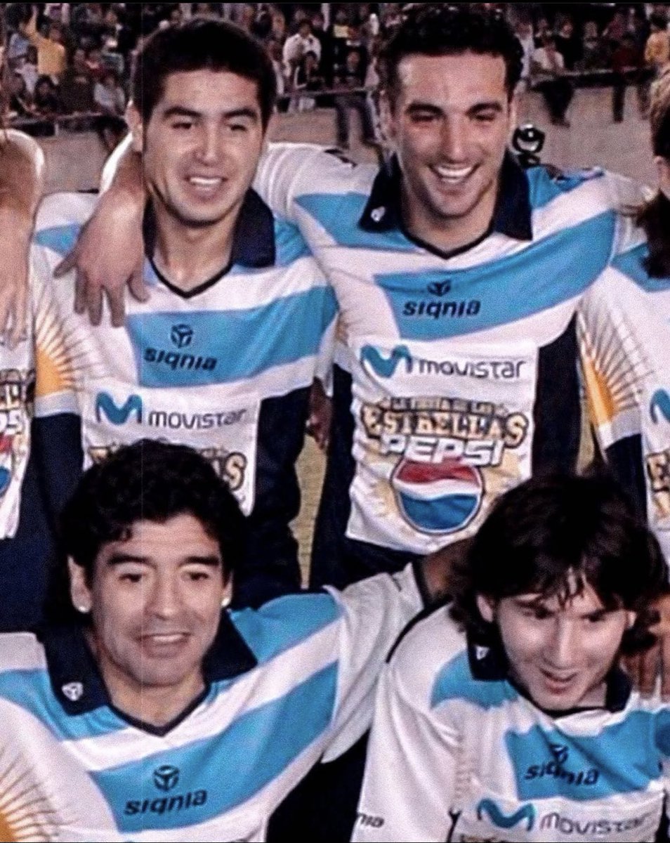 El Diego, Roman, Messi y Scaloni. Terrible FOTÓN.