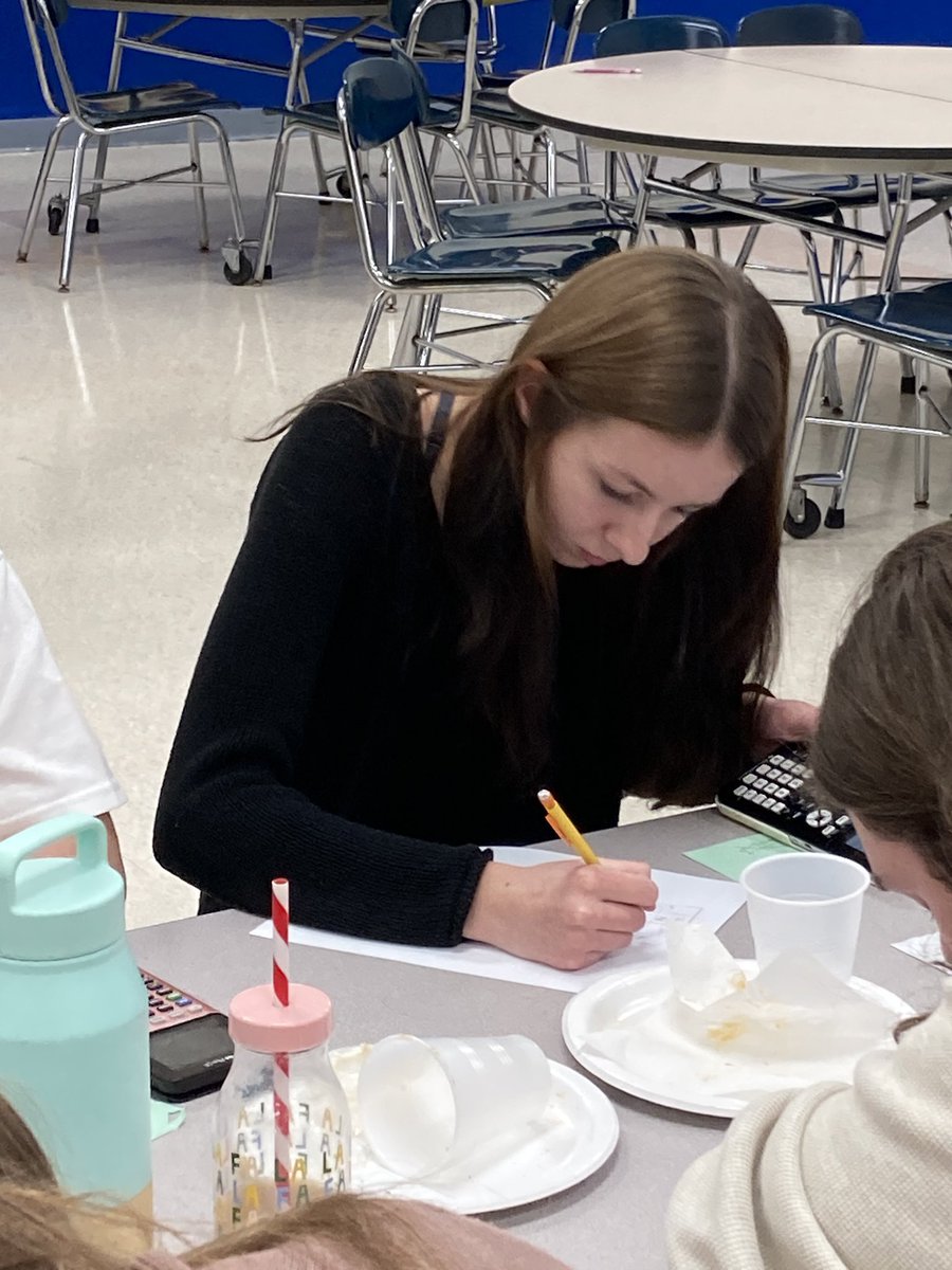 MrsKlefbeck's tweet photo. The WGHS Math League had a regular season meet tonight! Let’s go, Wildcats! 💙💛 #WildcatPride #aSquared+bSquared=cSquared @WestGeneseeCSD https://t.co/UJAKa7fJJt