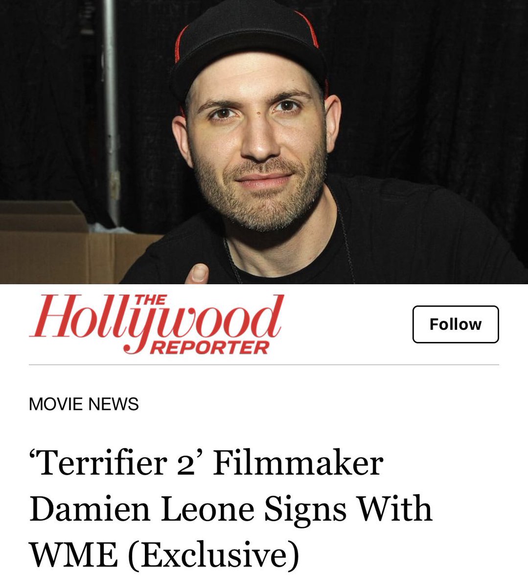 Congratulations <a href="/damienleone/">Damien Leone</a> 🎉🎊🍾