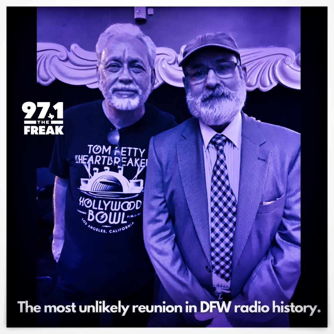 971TheFreak's tweet photo. Wednesday on @971TheFreak — the unthinkable happens — a radio reunion no one ever imagined. See it live at The Diamond Factory in Dallas. 

2 live broadcasts… Ben &amp; Skin from 11a-3p &amp; The Downbeat — featuring special guest Greggo — from 3-7p.

The Diamond Factory
13719 Omega Rd https://t.co/5JyNqdQjQw