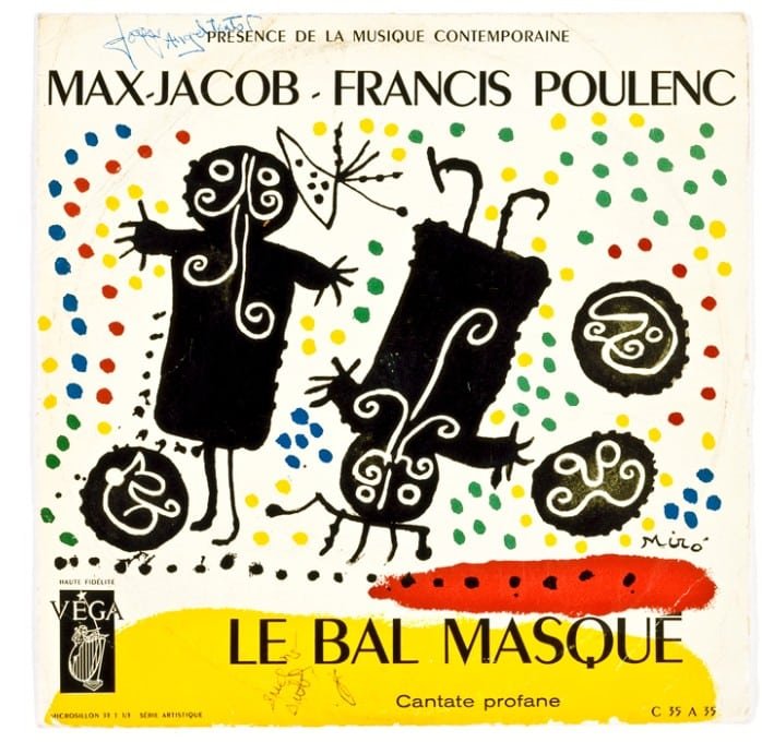manccini31416's tweet photo. Cover of the record "Le Bal Masqué" (The Masked Ball) Max Jacob &amp; Francis Poulenc (1957) Artwork by Joan Miró #lebalmasqué #themaskedball #francispoulenc #maxjacob #joanmiró ❤️🎼🖌️🎨🎙️ https://t.co/KzQGGEFwOn